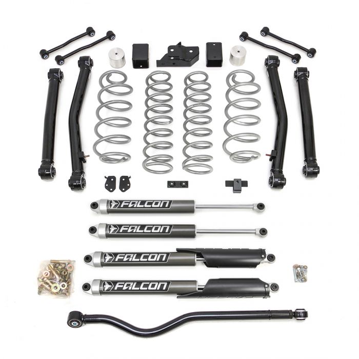 TERRAIN FLEX 4-ARM KIT WITH FALCON 2.1 MONOTUBE SHOCKS 2018-2021 JEEP JL WRANGLER