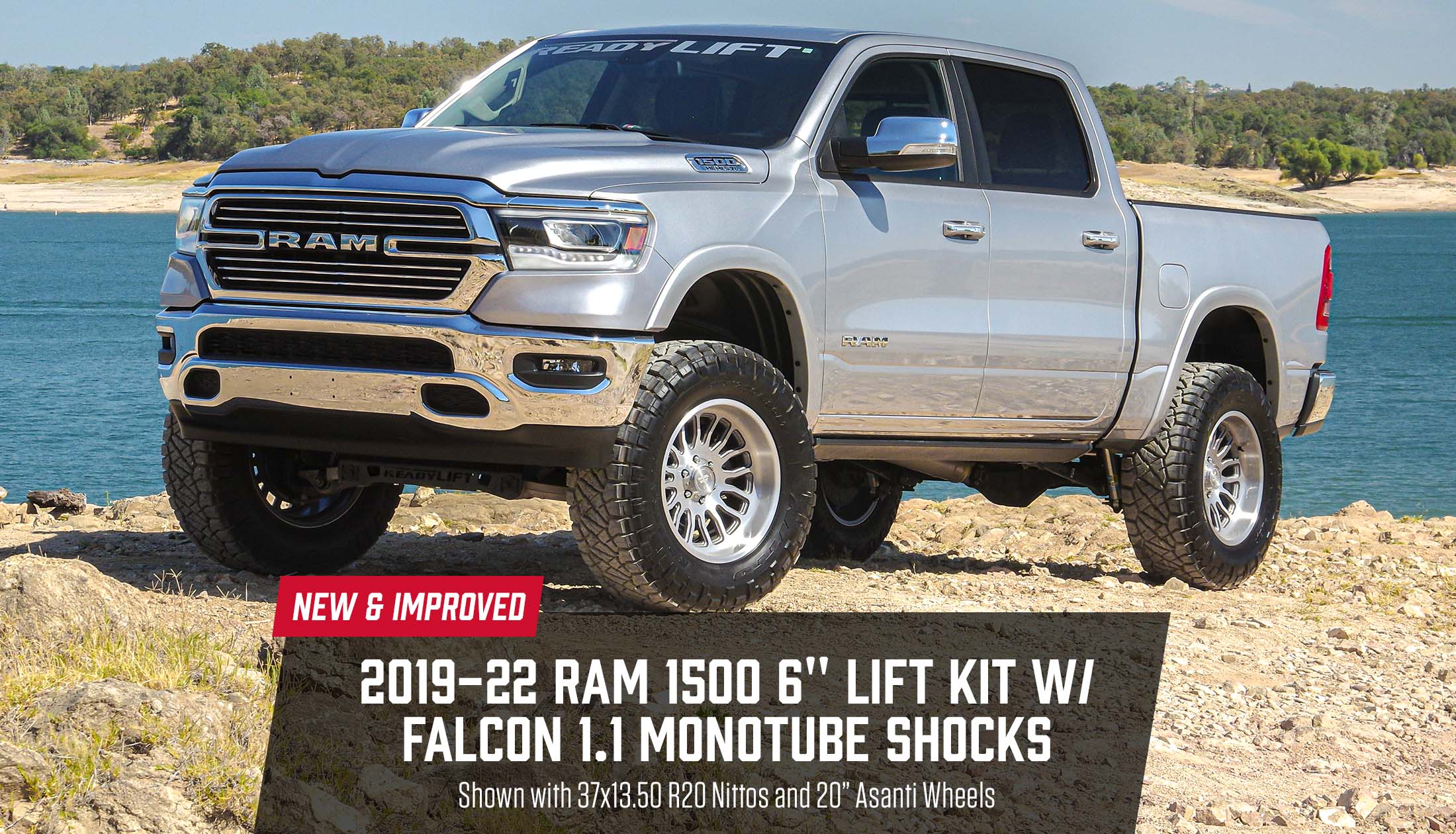 19-22 Ram 1500 LD - 6" Big Lift Kit with Falcon 1.1 Shock