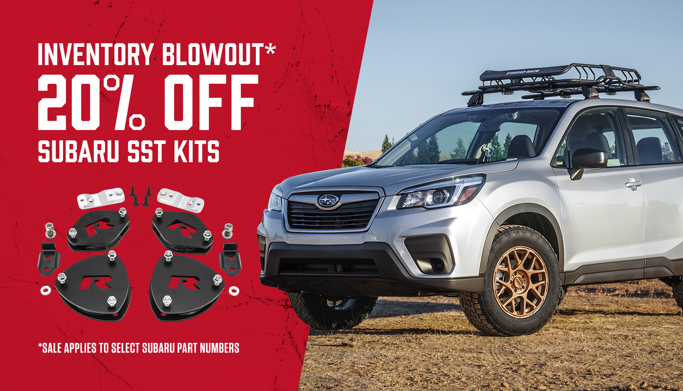 ReadyLIFT is excited to announce an inventory blowout sale on select Subaru SST Kits.