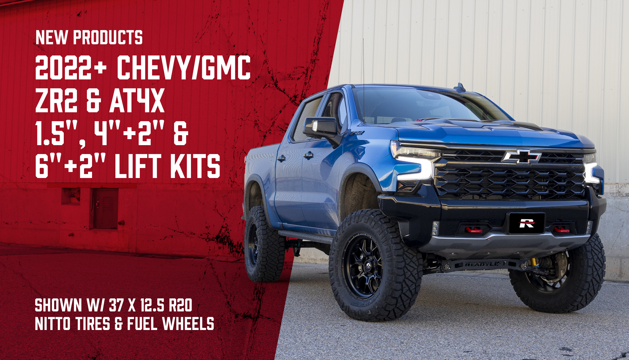 All-New Leveling and Big Lift Kits 2022-2023 Chevy/GMC 1500 ZR2 and AT4X