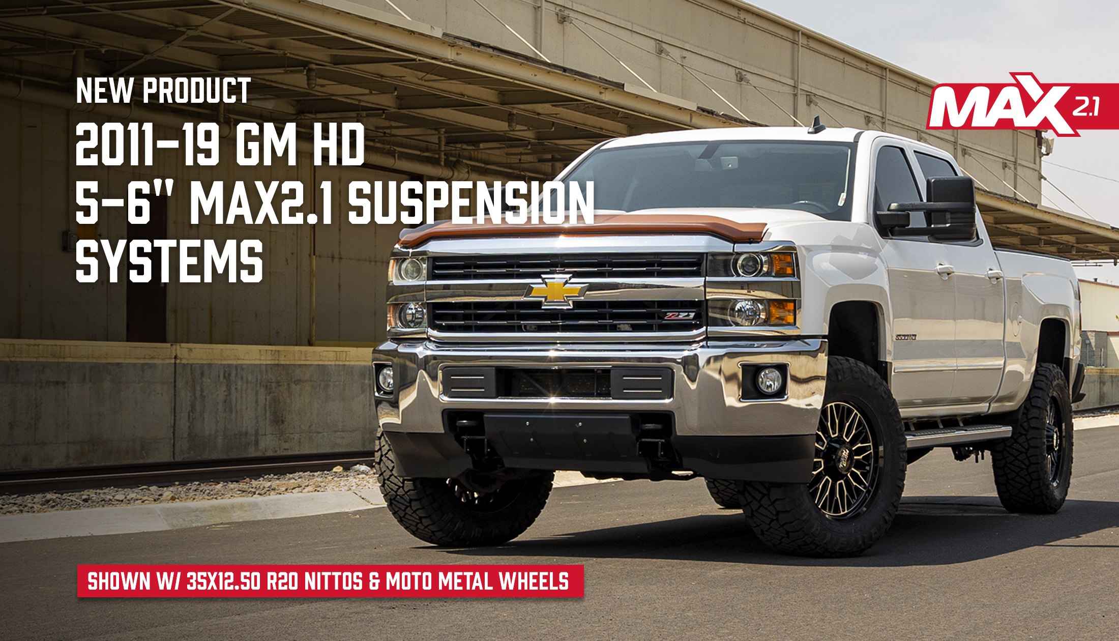 5-6'' MAX 2.1 Suspension System - GM Silverado / Sierra 2500HD/3500HD W/ Falcon Shocks 2011-2019