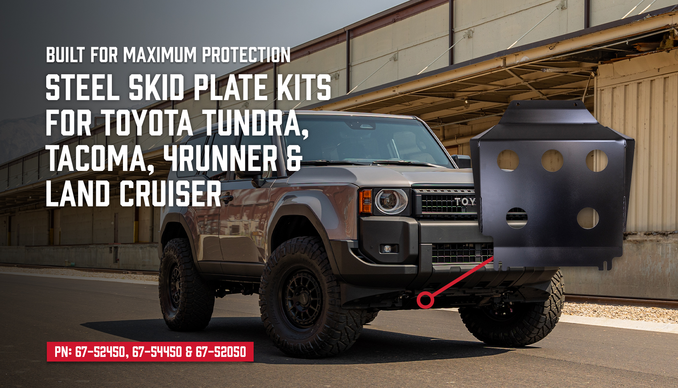 ReadyLift Skid Plate Spacer Kit Toyota Tundra TRD Pro main image 1