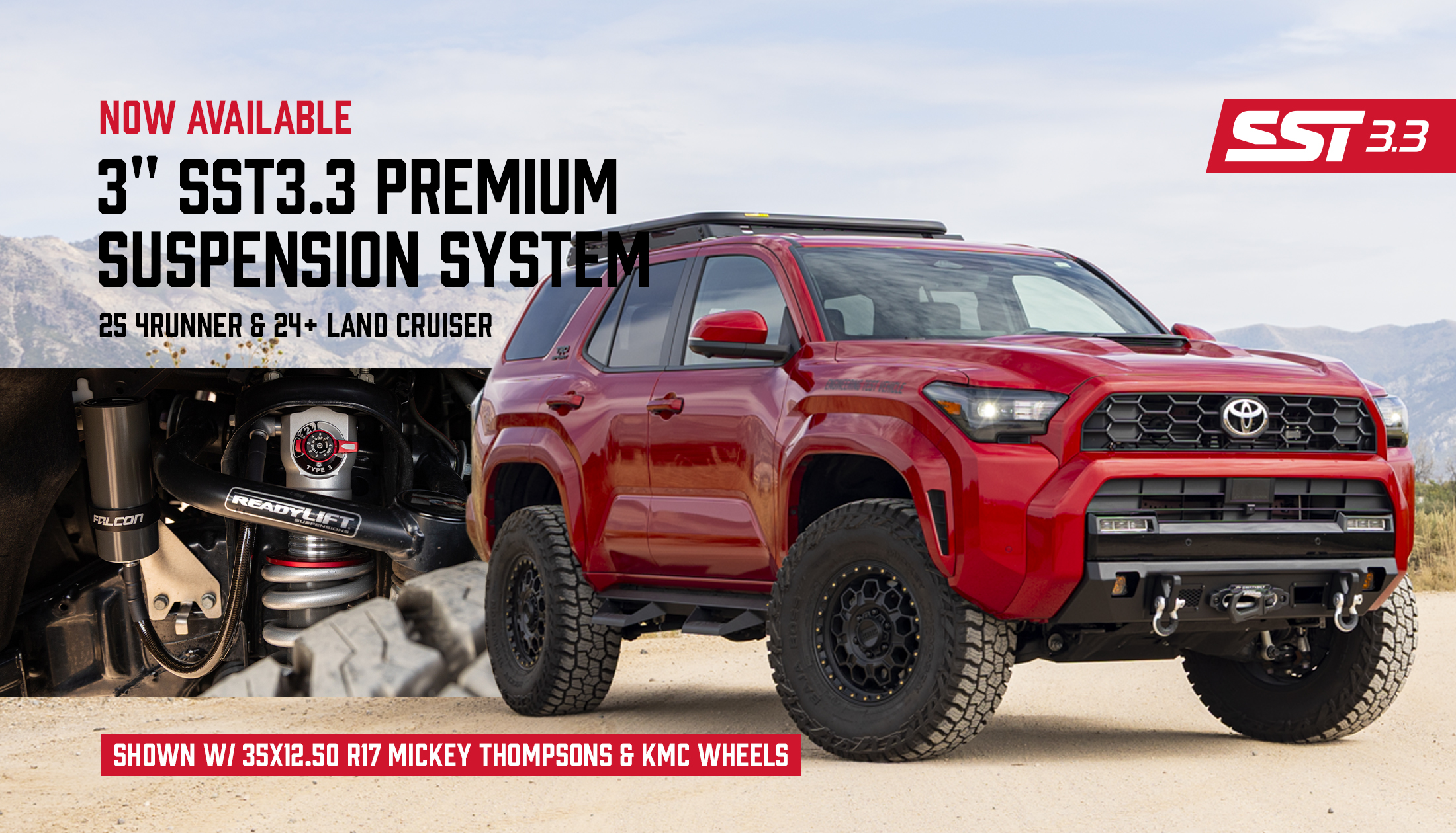 3'' SST3.3 Suspension System - 2025 Toyota 4Runner 2024-2025 Land Cruiser