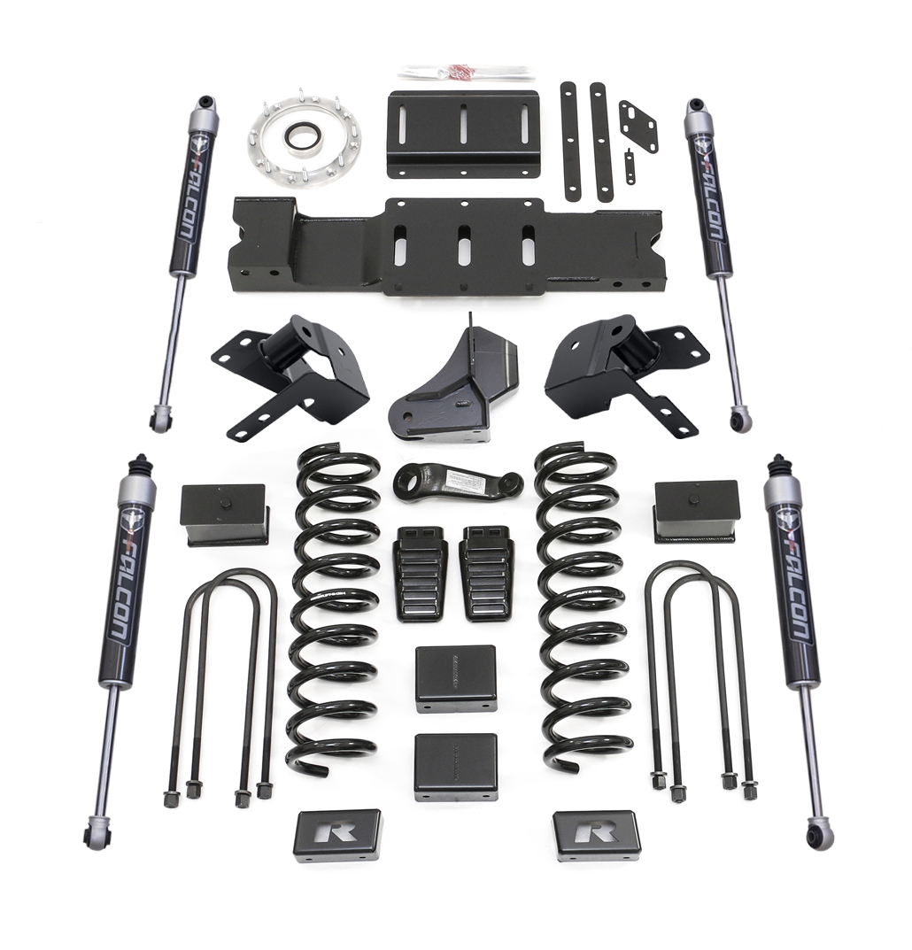 ReadyLIFT 49-19431 4.5-inch coil spring lift kit with Falcon 2.1 shocks for the Ram 3500 HD