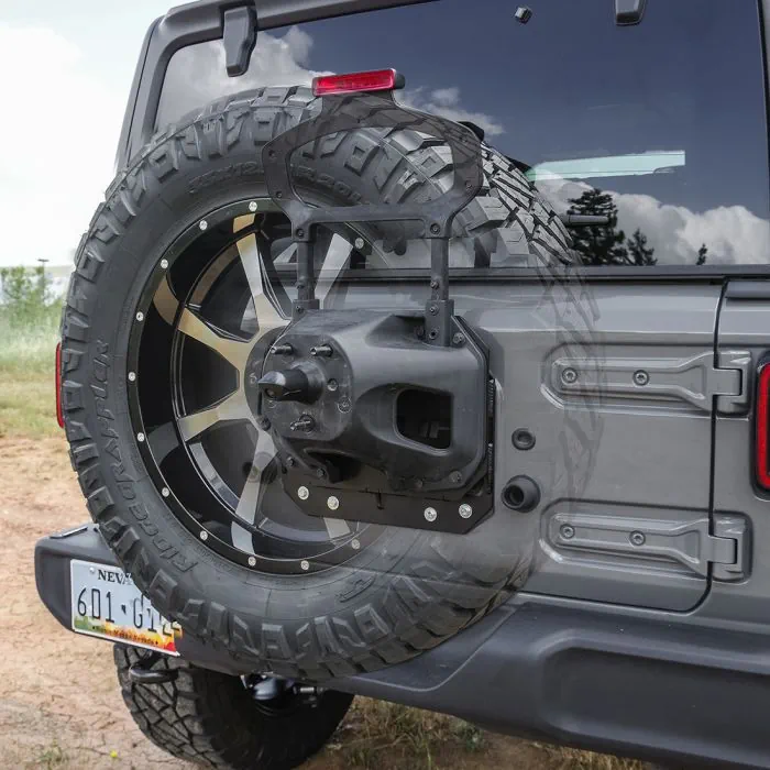 12x Oversized Enhance Spare Tire Mounting Bracket Kit for Jeep Wrangler JL 2018+